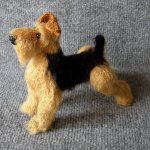 Эрдельтетьер, игрушка вязанная крючком