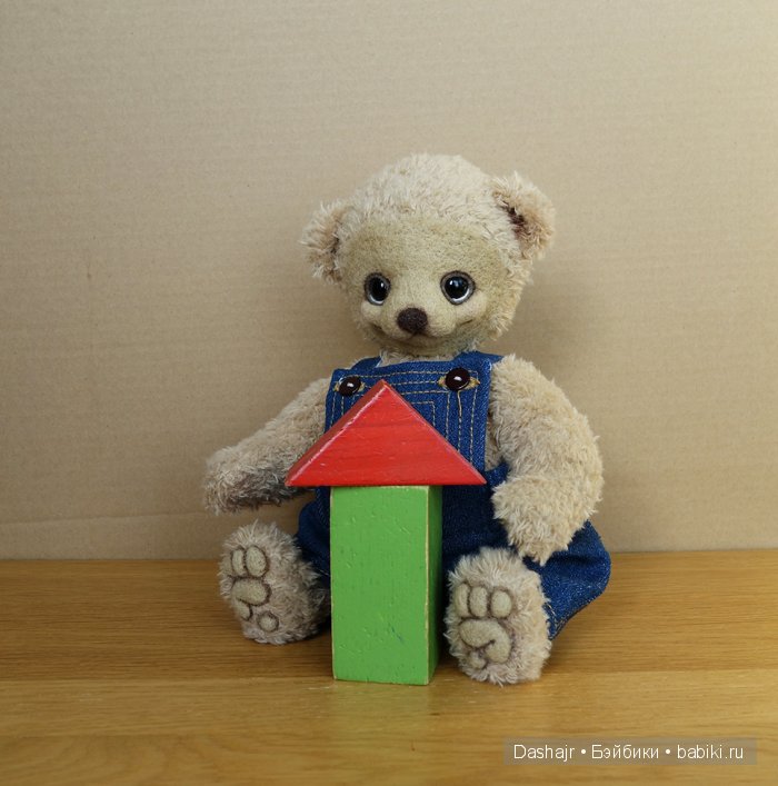 Мишутка, игрушка вязанная спицами (фото 3)