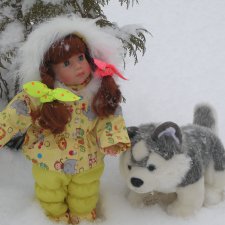 Зимняя прогулка Ниночки, куколки Schildkrot