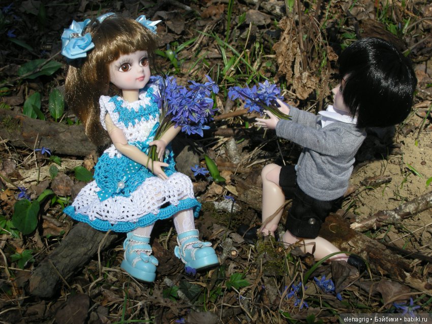 Куклы с цветами