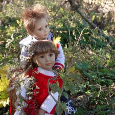 Воскресная прогулка Роберта и Ксюши. Куклы  Kidz'n'Cats