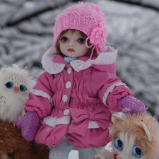 Натуся в зимнем лесу