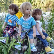 Прогулка плюшечек на пруд