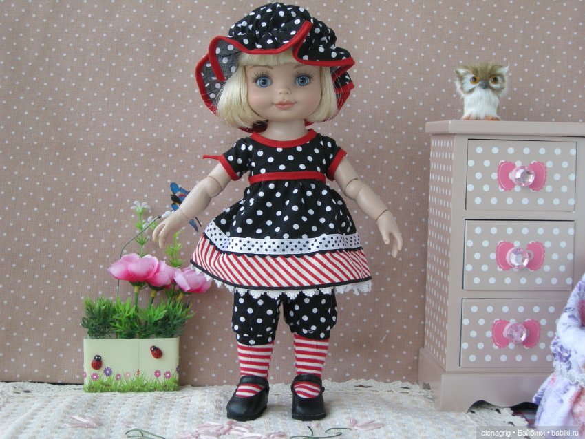 кукла в шляпке