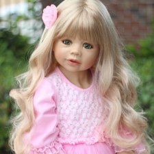 Кукла Моники Левениг новой коллекции; РЕДКАЯ с ЗЕЛЁНЫМИ глазами! 1 метр высотой, полностью винил.