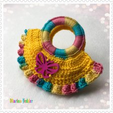 Вяжем пляжную сумку для пупсика Paola Reina.