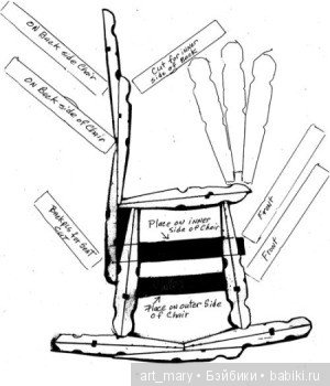 "Чьи в лесу шишки?" Мебельный гарнитур для пупсика Paola Reina (фото 2)