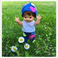 Шьём летний комплект для пупсика Paola Reina