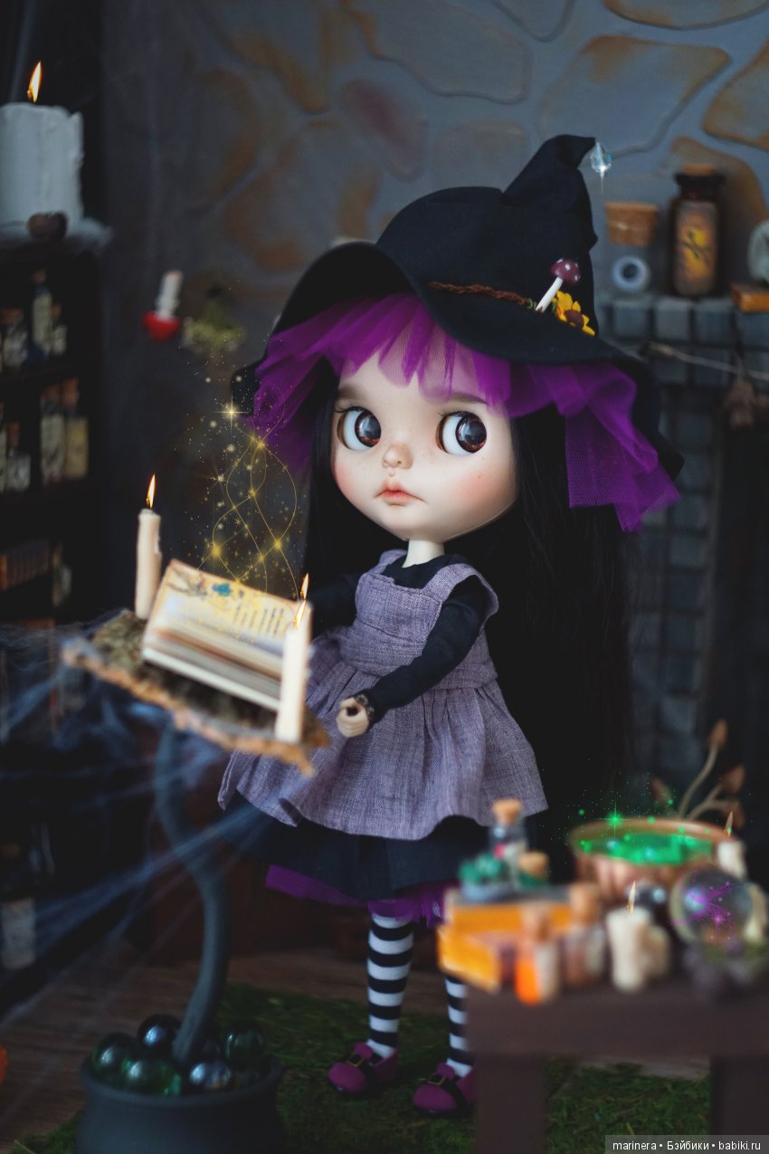 Про ведьмочку — Куклы Blythe (Блайз) ООАК: кастом (фото 8)