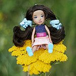 На даче , фотосессия куклы.