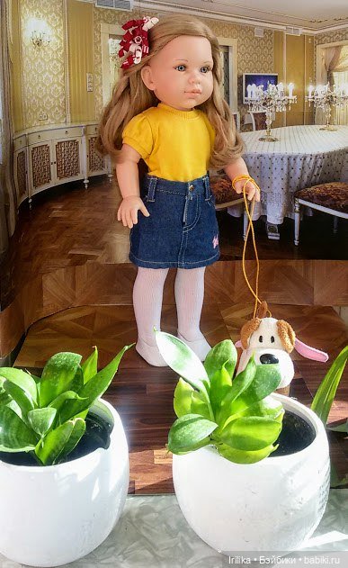 Светочка идет гулять с Бобиком. Кукла Одри Сой Ту