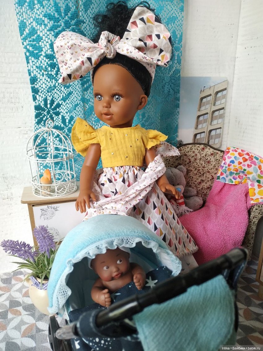 Мулатка Kisai с пупсиком из серии Марина