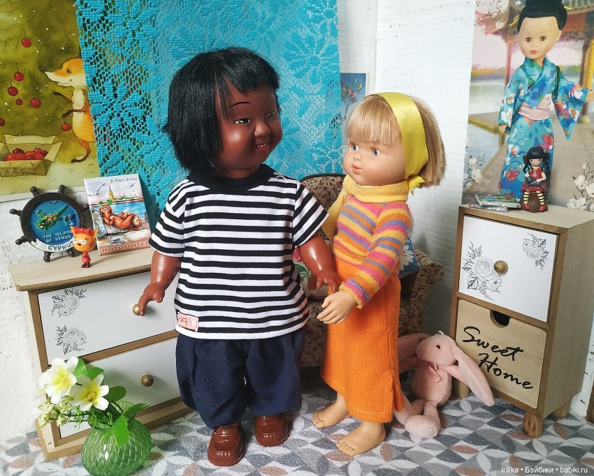 Две винтажные куклы и книга "Дикая собака Динго" (фото 9)