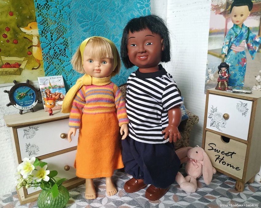 Две винтажные куклы и книга "Дикая собака Динго" (фото 10)