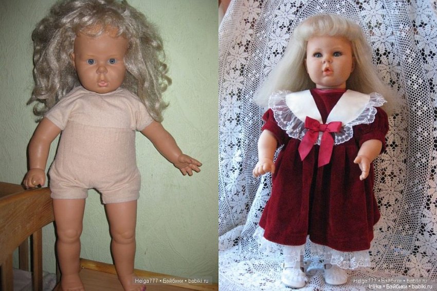 Купила винтажную испанскую куклу