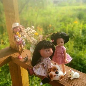 Муля на даче с друзьями