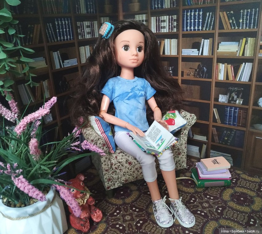 Домашняя библиотека у кукол