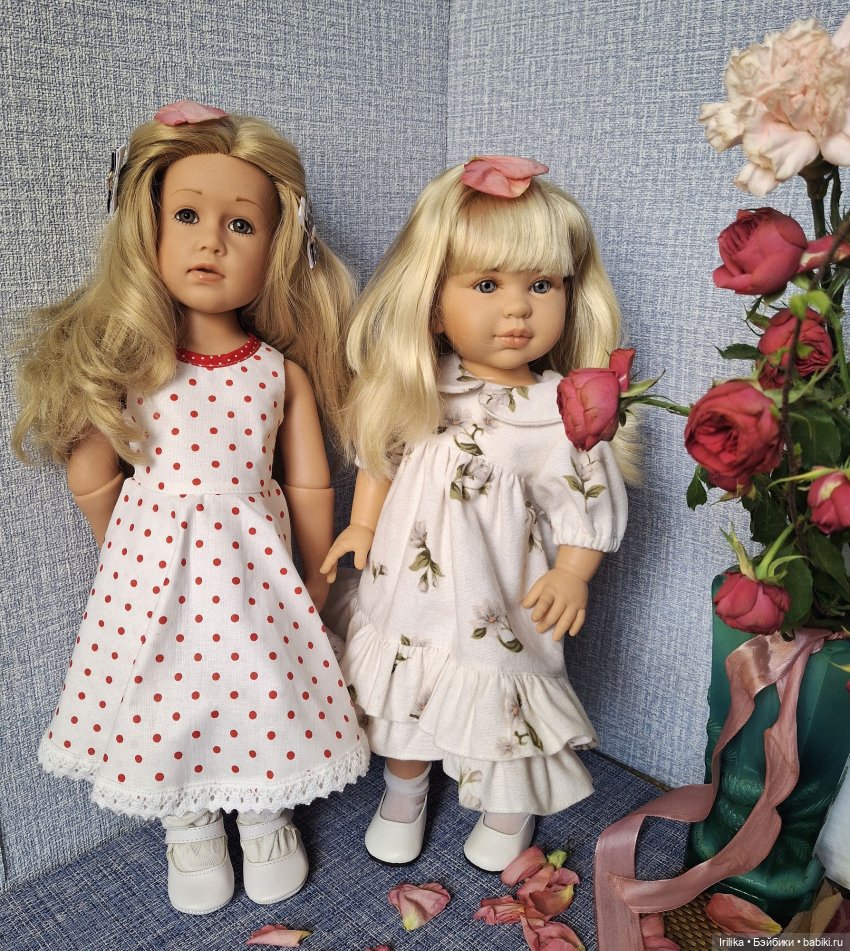 Катрин и Мила. Две разные куклы, а платье одно