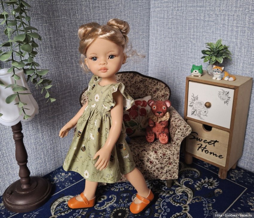 Новая Маника с буклями | Бэйбики Новая Маника с буклями — Куклы Paola Reina (Паола Рейна): новинки (фото 4)