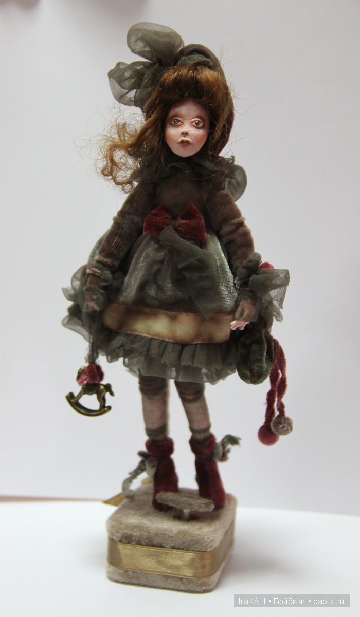 авторская кукла грунтованный текстиль ЛОЛА ВИКТОРИАН серия маленькие леди участвовала в выставке Артростов 2015