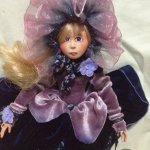 Лиа - лавандовая девочка, авторская кукла IraKALI