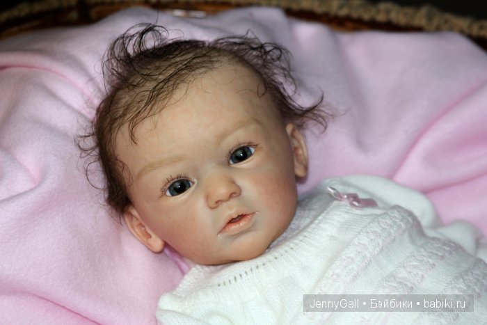 Нежная Машенька. Майке от Гудрун Леглер. Куклы Реборн Дженни Галль Maike by Gudrun Legler Reborn Jenny Gall (фото 7)