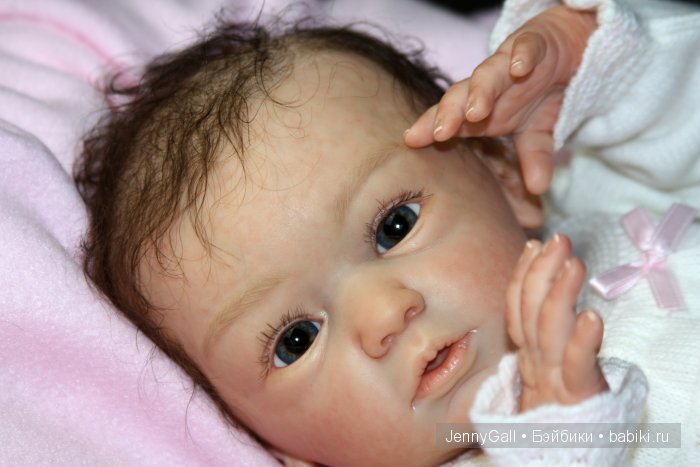 Нежная Машенька. Майке от Гудрун Леглер. Куклы Реборн Дженни Галль Maike by Gudrun Legler Reborn Jenny Gall (фото 3)