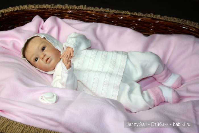 Нежная Машенька. Майке от Гудрун Леглер. Куклы Реборн Дженни Галль Maike by Gudrun Legler Reborn Jenny Gall (фото 8)