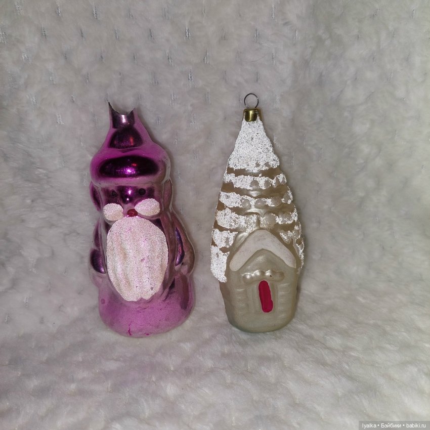 Новогодние игрушки — Антикварные игрушки и домики: елочные украшения (фото 9)