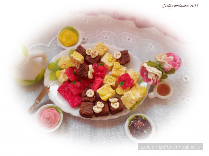 Моя кукольная миниатюра часть вторая, съедобная