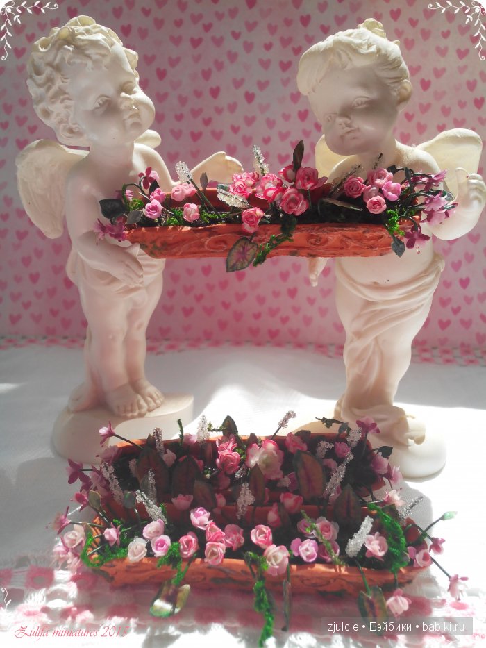 Цветы... солнце... лето.... море. Цветочная миниатюра для кукол