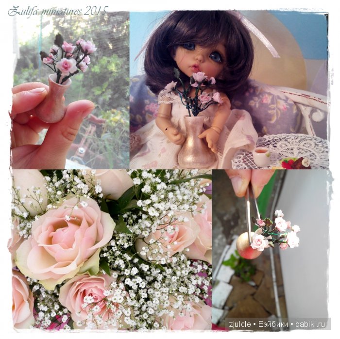 Цветы... солнце... лето.... море. Цветочная миниатюра для кукол (фото 9)