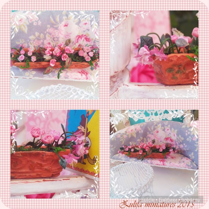 Цветы... солнце... лето.... море. Цветочная миниатюра для кукол (фото 3)