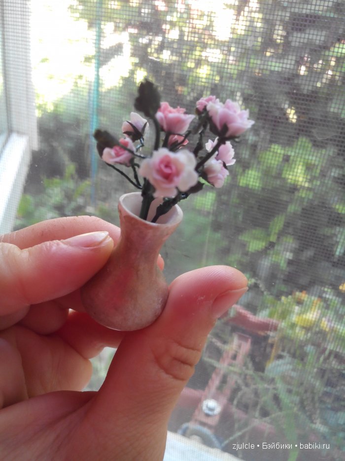 Цветы... солнце... лето.... море. Цветочная миниатюра для кукол