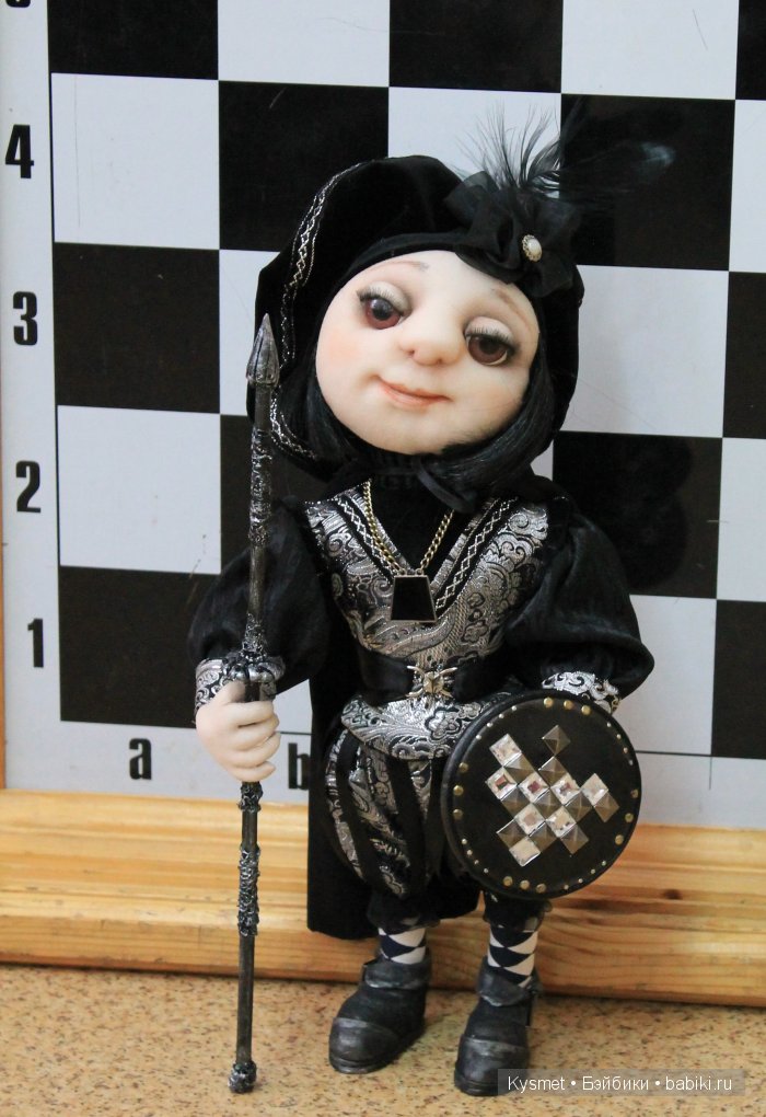 Авторская кукла Пешка, маленький солдат