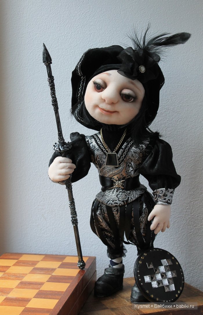 Авторская кукла Пешка, маленький солдат (фото 3)