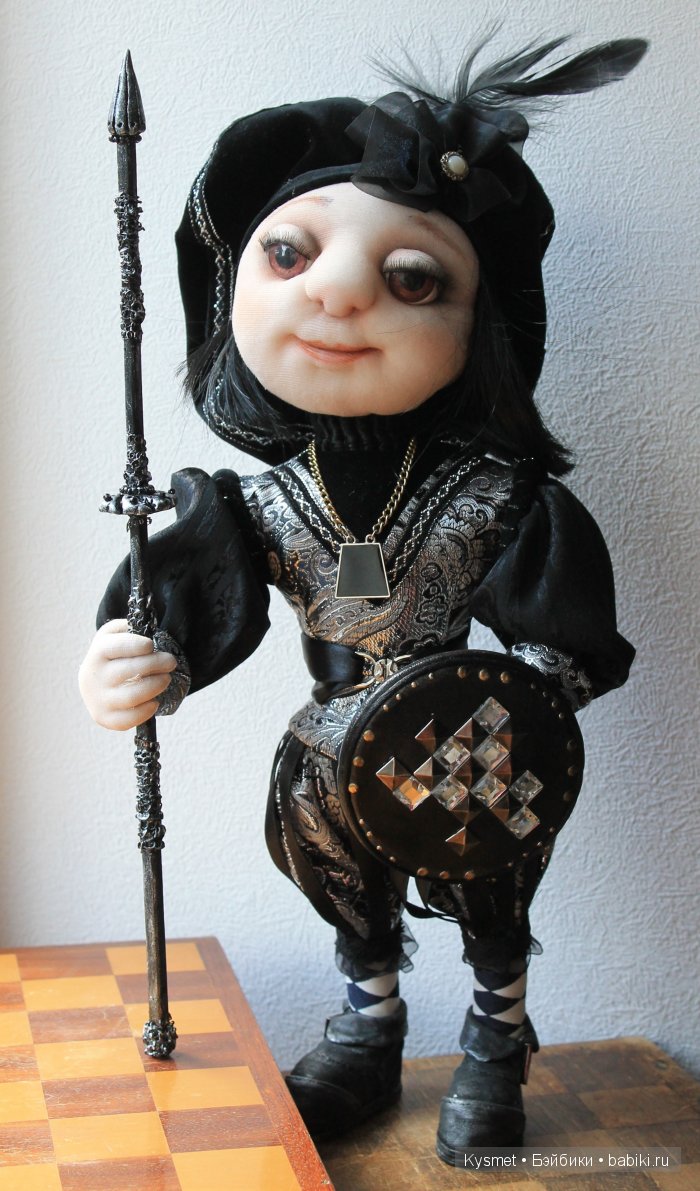 Авторская кукла Пешка, маленький солдат (фото 2)