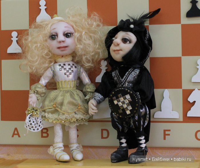 Авторская кукла Мечтательница - белая пешка (фото 8)