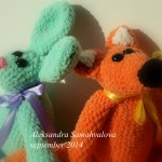 Мои обожаемые зверюшки-плюшки. Часть 2 Зайцы и лисы. Игрушки вязанные крючком