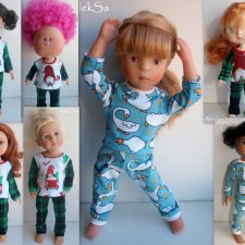 Домашний костюм-пижамка для разных кукол (Паола Рейна, Минуш, Монст, Дримик РР, Мия)