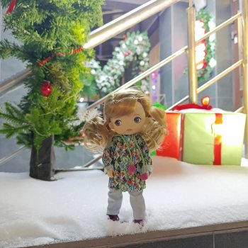 Зимние прогулки с куклами - ч.2