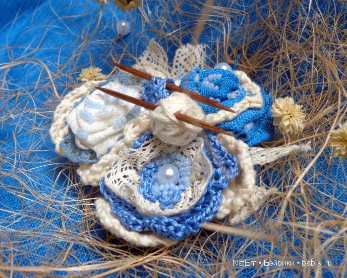 Моя авторская серия комплектов (брошь и серьги) в стиле бохо (фото 8)