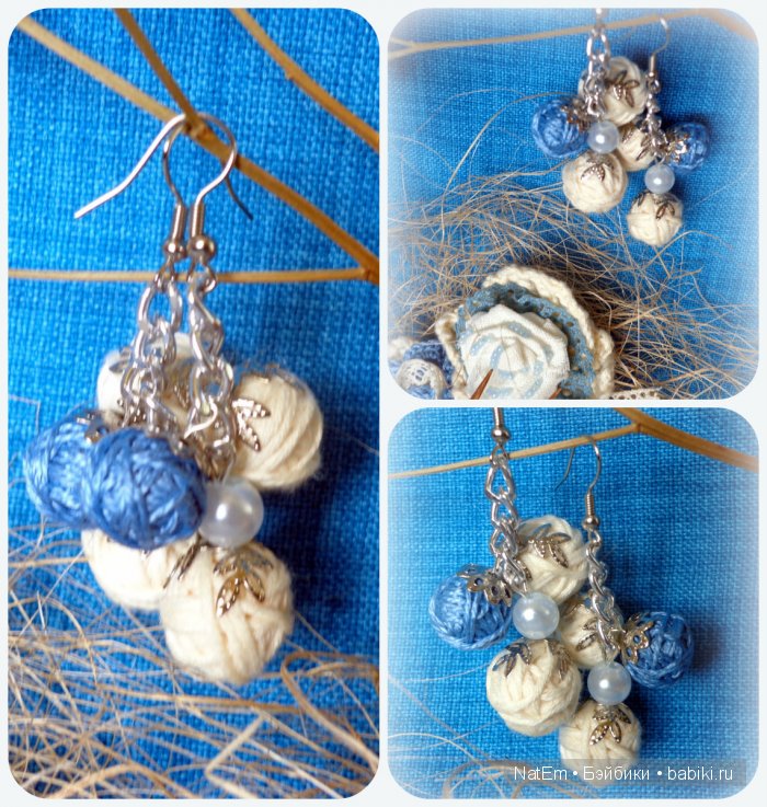 Моя авторская серия комплектов (брошь и серьги) в стиле бохо (фото 9)