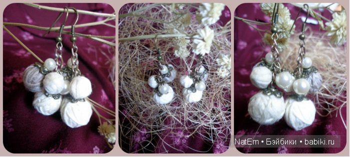 Моя авторская серия комплектов (брошь и серьги) в стиле бохо