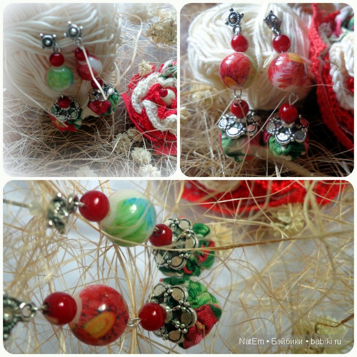 Моя авторская серия комплектов (брошь и серьги) в стиле бохо