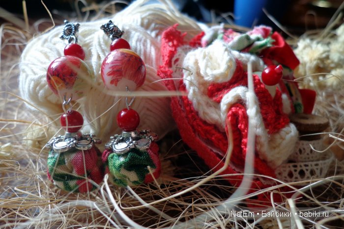 Моя авторская серия комплектов (брошь и серьги) в стиле бохо