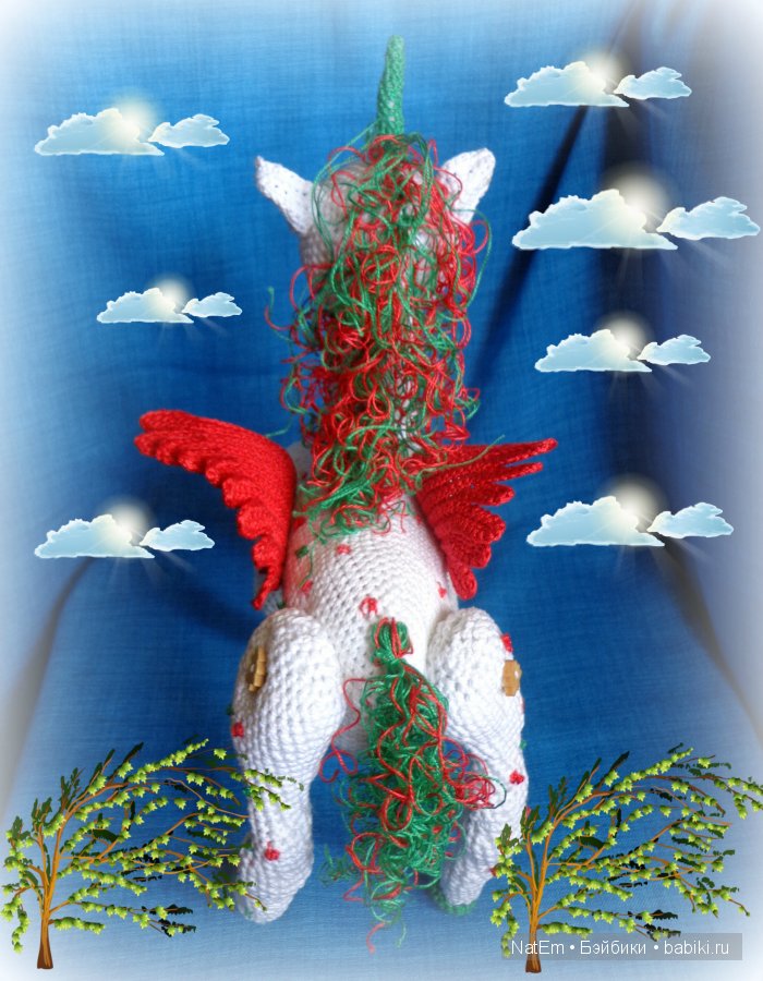 А теперь добавим ножек - получился Пегарожик. Авторская игрушка своими руками (фото 7)