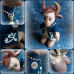 Фантазийная кукла-игрушка ТЕЛЕЦ из коллекции Знаки зодиака