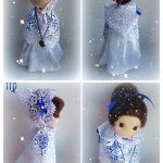 Фантазийная текстильная кукла Дева из коллекции Знаки Зодиака