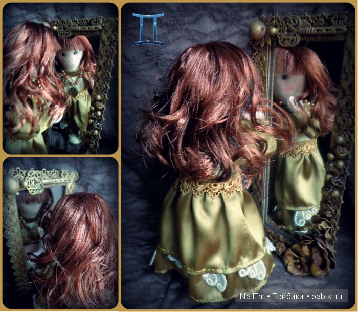 Фантазийная кукла из ткани Близнецы из коллекции Знаки Зодиака (фото 6)